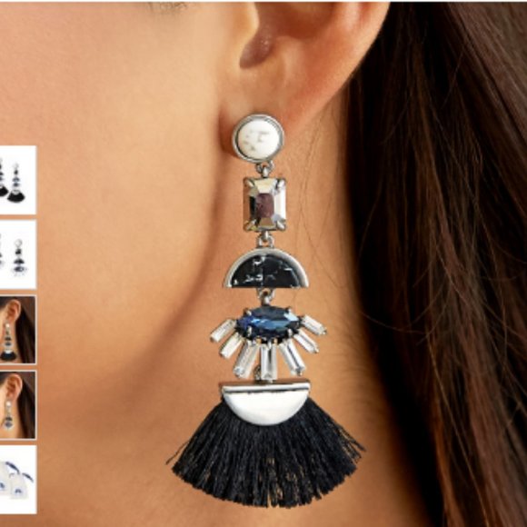 Chloe and Isabel Hero Statement Tassle Earrings - Picture 2 of 4